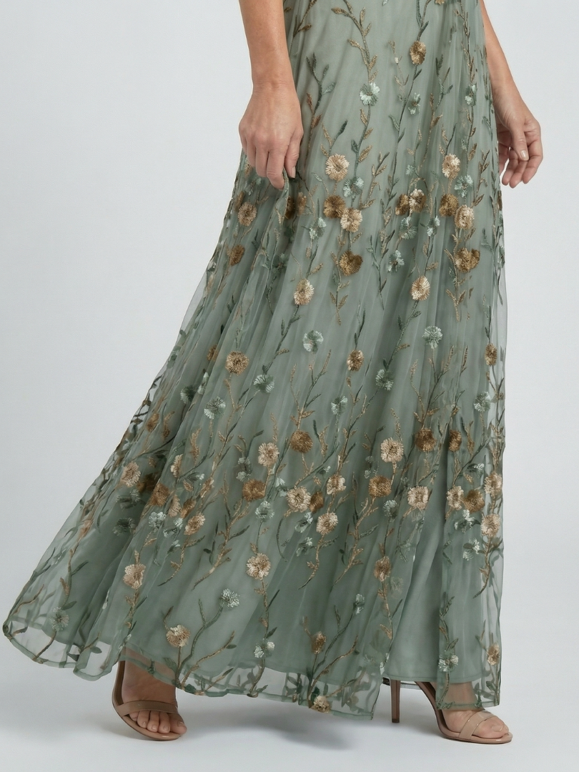 Stella | Halter Bloom Flow Maxi Dress