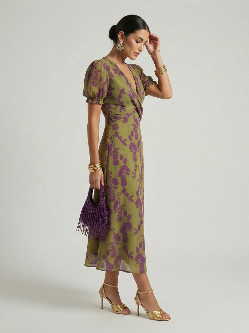 Talia | Relaxed Floral Midi Dress