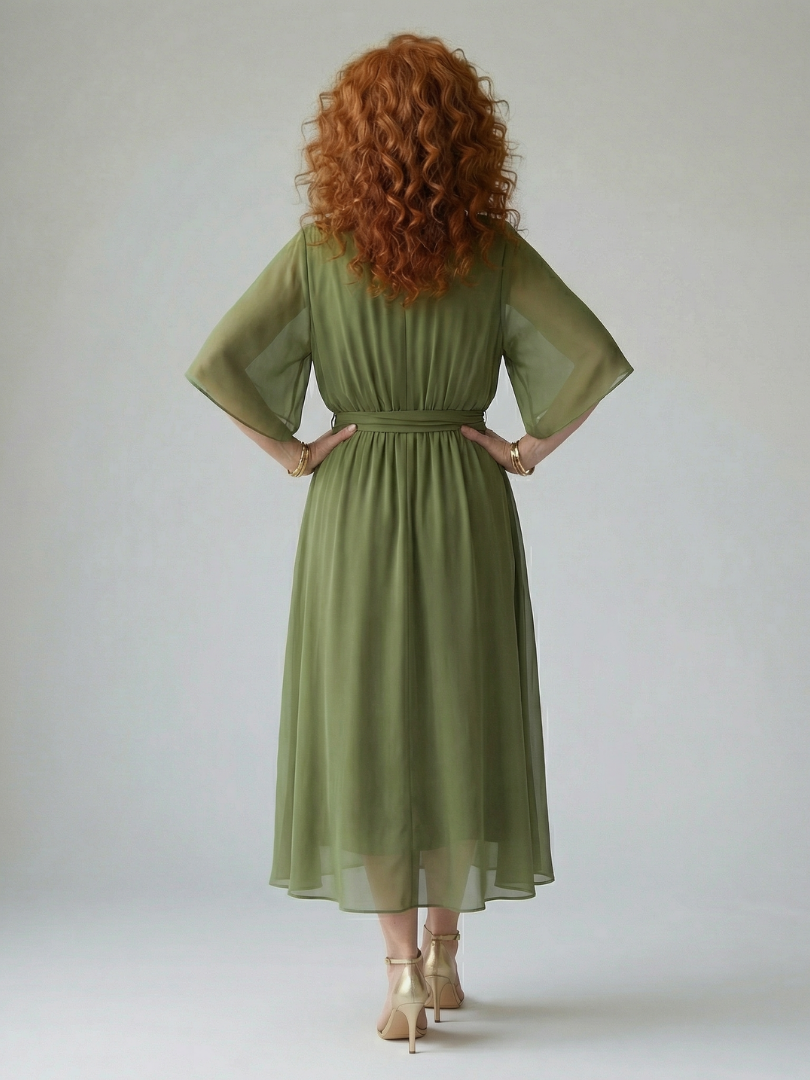Erica | Light Drape Midi Dress