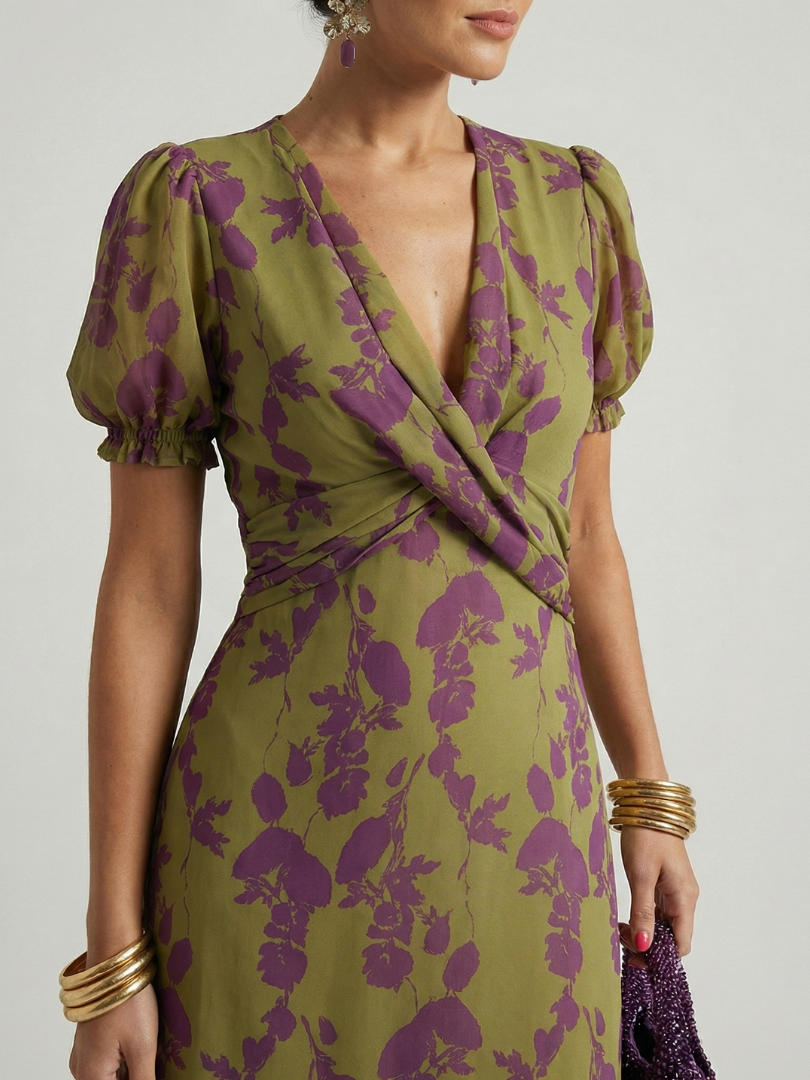 Talia | Relaxed Floral Midi Dress