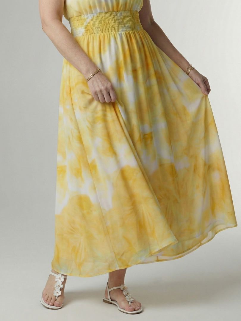 Sylvia | Gathered Halter Midi Dress