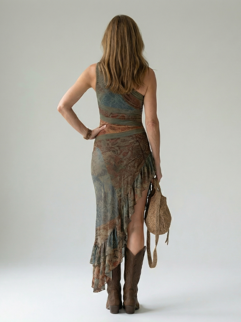 Zara | Quiet Drape Midi Dress