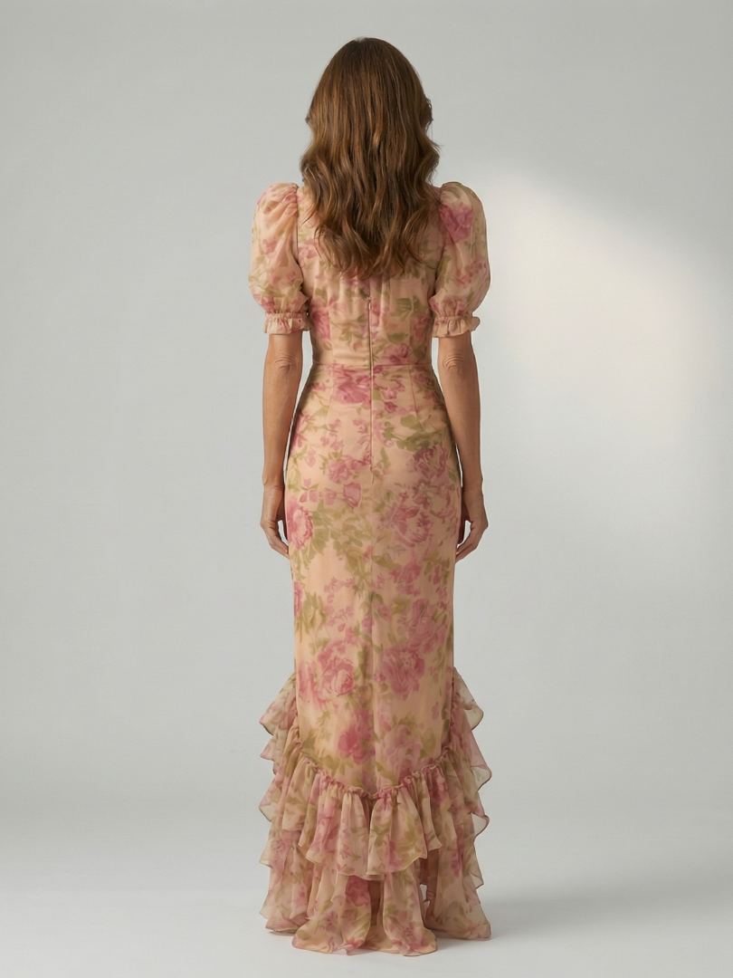 Vilma | Gentle High Neck Maxi Dress