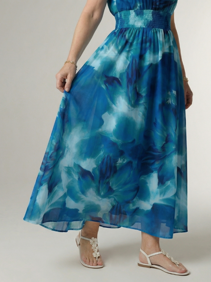 Sylvia | Gathered Halter Midi Dress