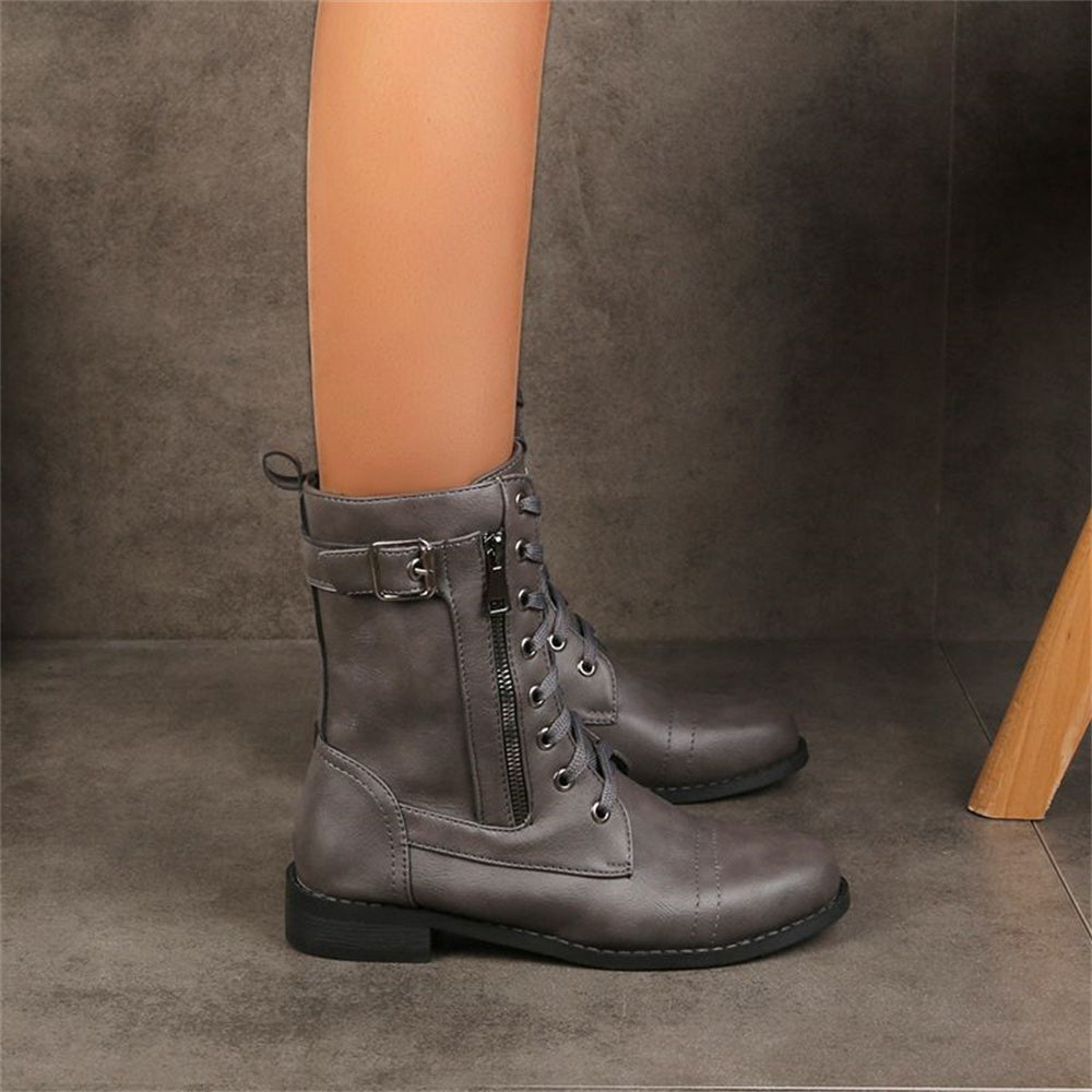 Dana | Toe Side Zipper Orthopedic Boots