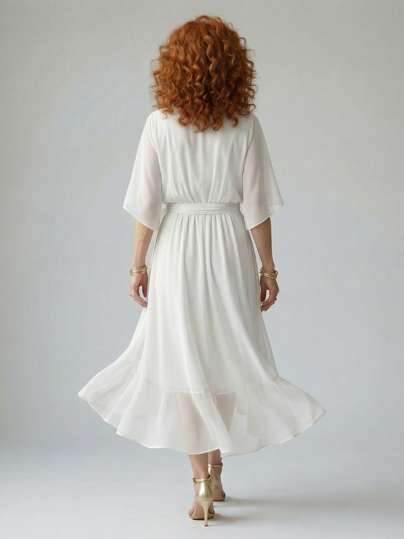 Erica | Light Drape Midi Dress