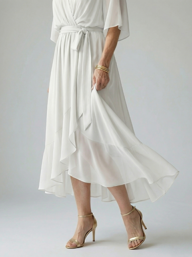Erica | Light Drape Midi Dress