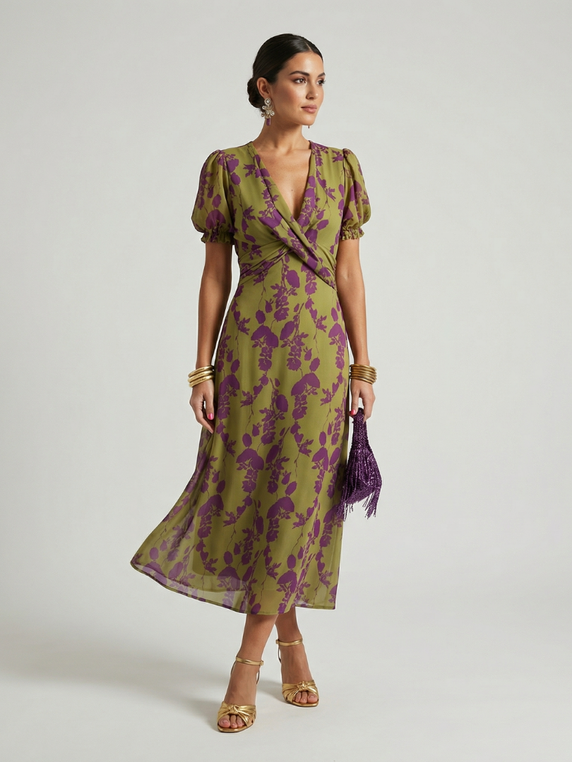 Talia | Relaxed Floral Midi Dress