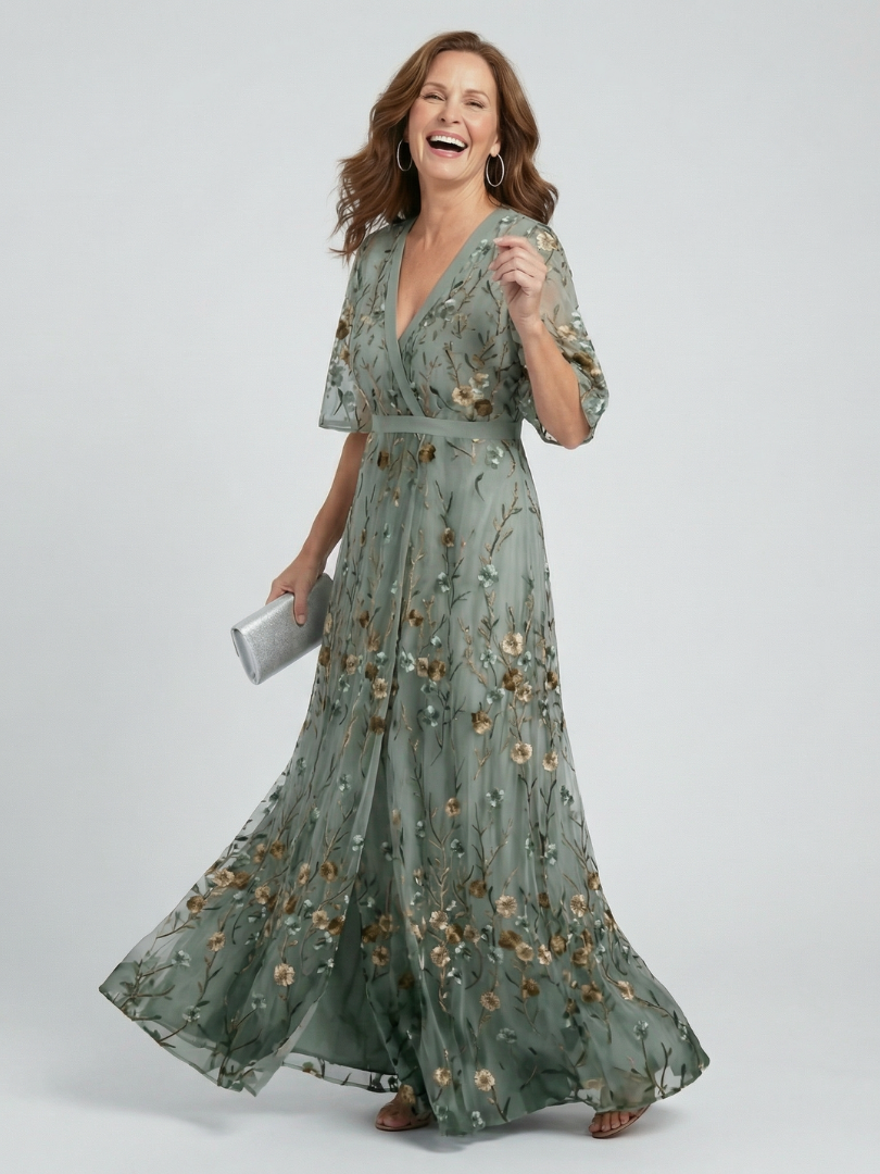 Stella | Halter Bloom Flow Maxi Dress