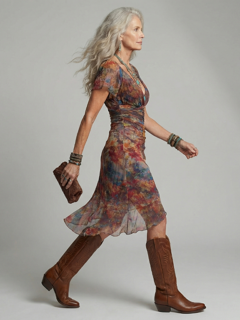 Aeris | Vintage Midi Dress
