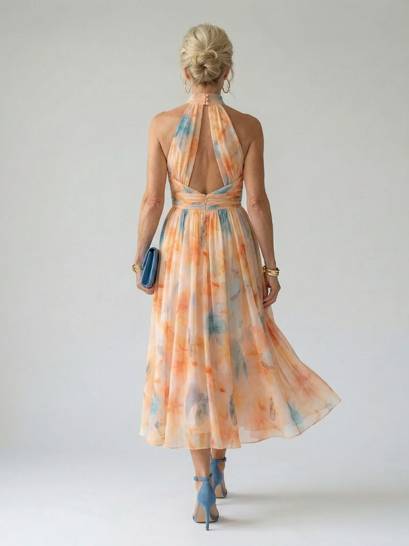 Mia | Soft Halter Midi Dress