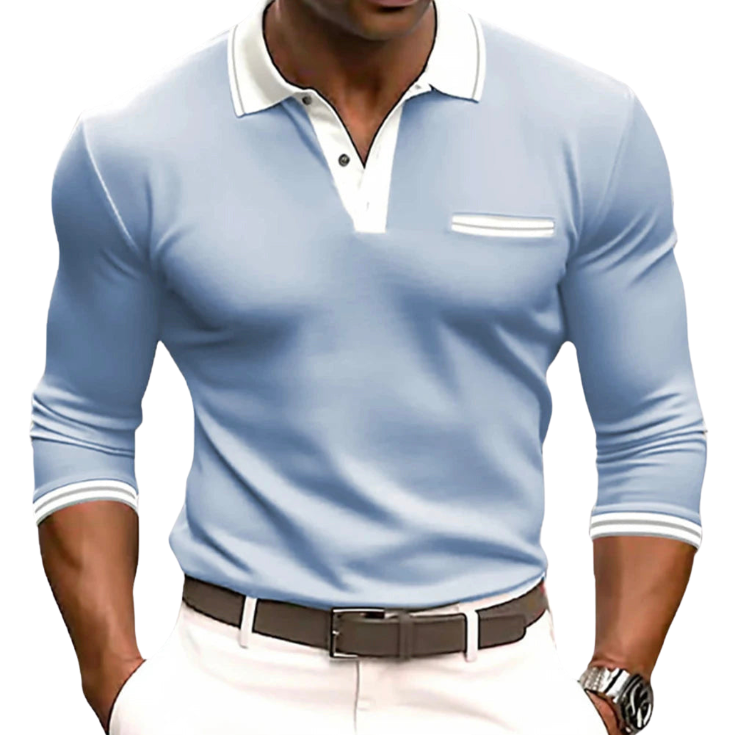 Mason | Shirt with Elegant Contrast Details